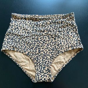 ARQ high-rise undies in Leopard **See note**